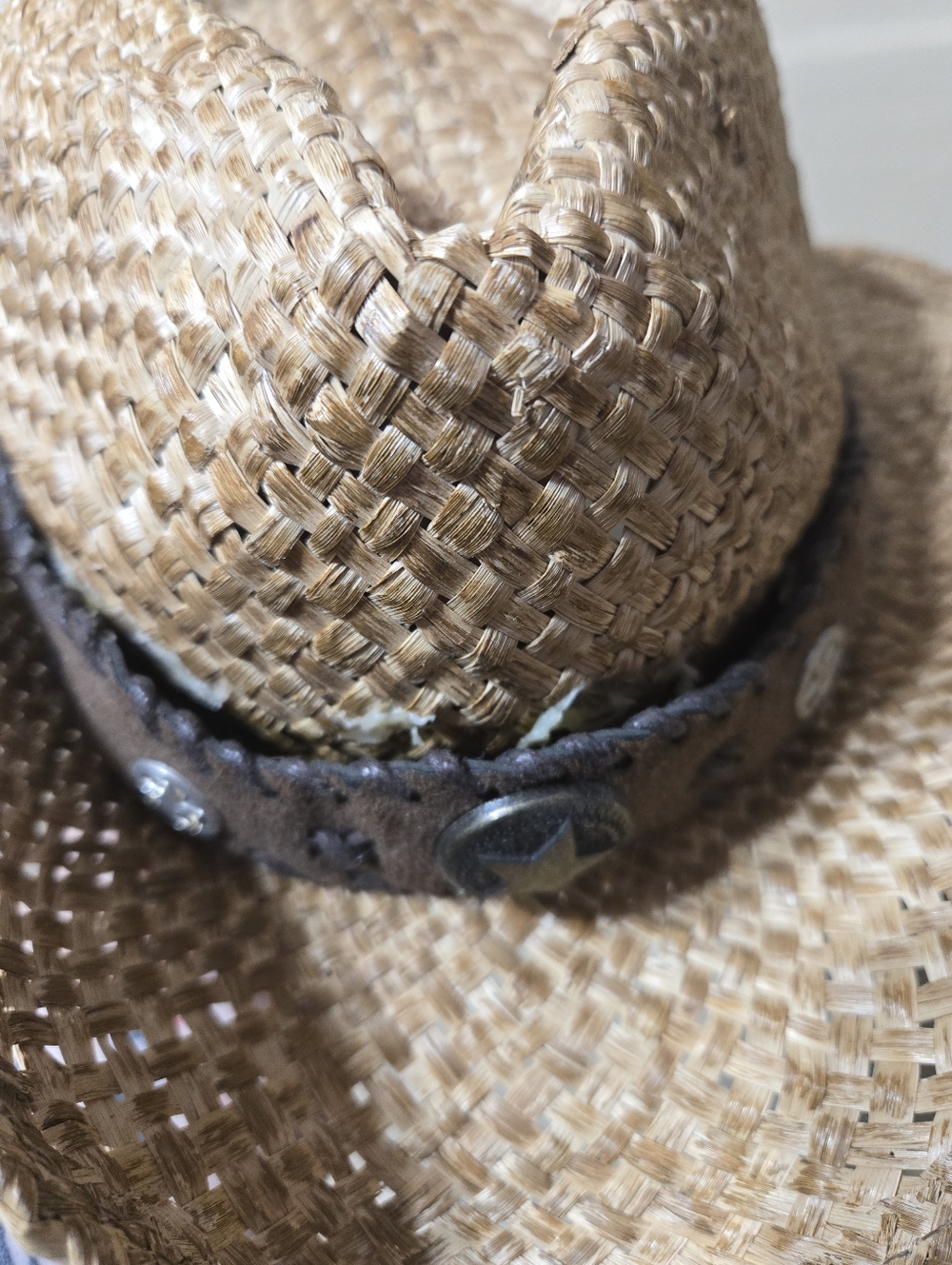 O'Ryan Hat Co 100% Straw Brayden Festival Western Adult Cowboy Hat GUC - Picture 3 of 10